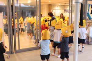 火災を想定した避難訓練
