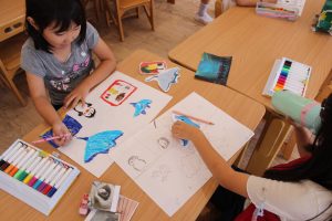 遠足の後の様子です