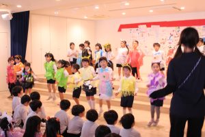 年長組の予行練習