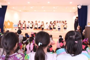 年少・年中組の予行練習